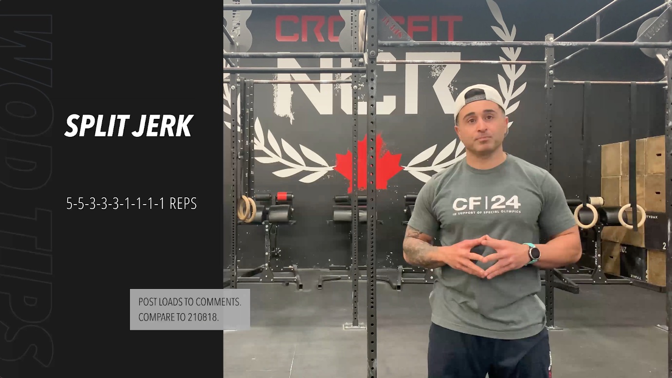 Crossfit discount training split