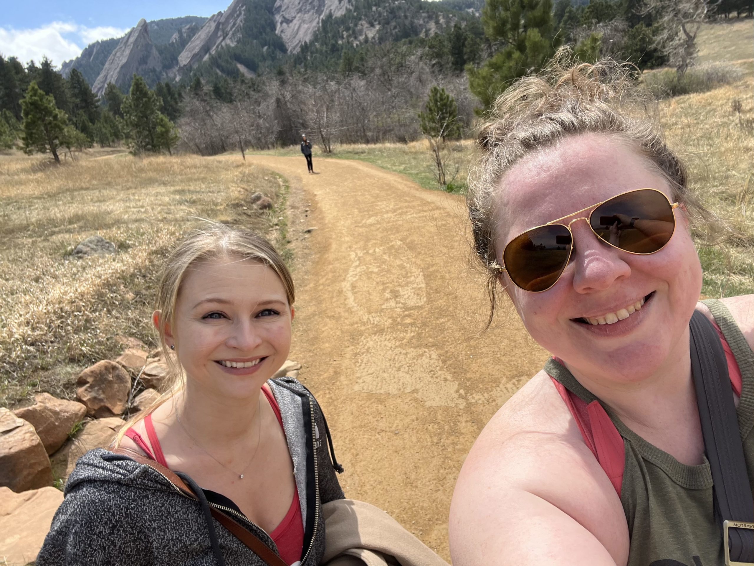 Melissa Yinger and Brittney Saline during a hike