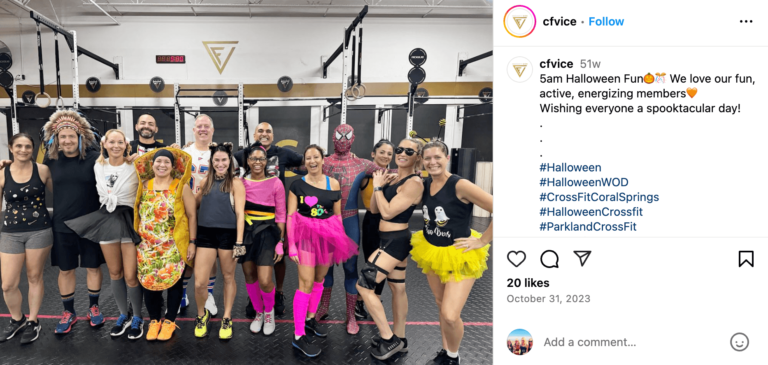 CrossFit Vice athletes in costume