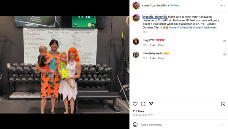 CrossFit family in Halloween Costumes