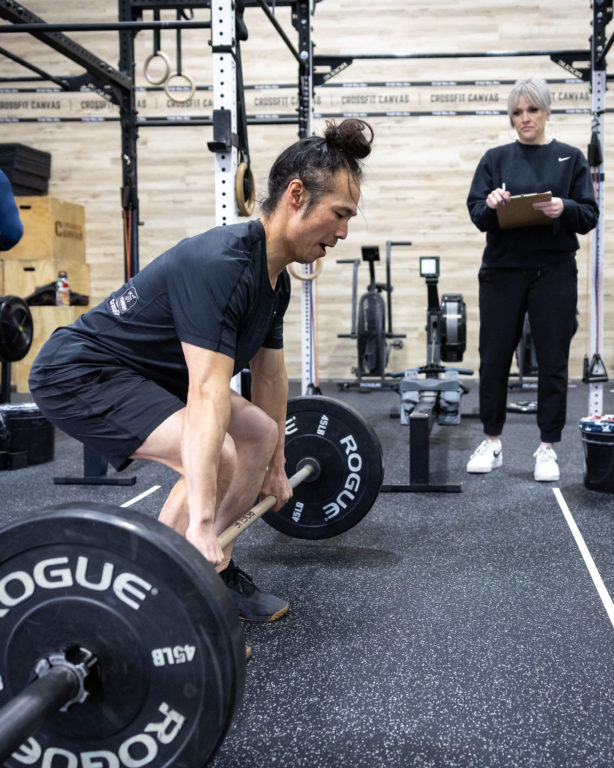 Image of CrossFit athlete doing a deadlift